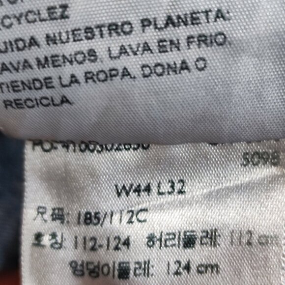 Signature by Levi Strauss jeans men's size W44/L32 denim blue colour bootcut - Picture 8 of 15